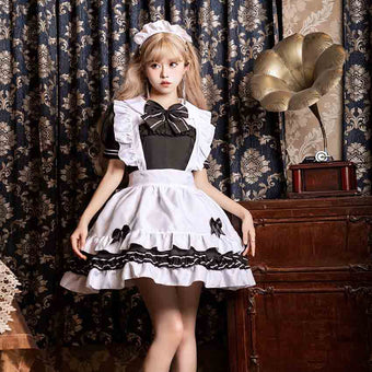 Black Cute Femboy Maid Dress
