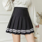 Femboy Pleated Skirt With Stripes - Femboy Fashion