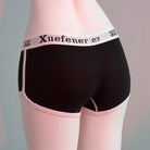 Black Retro Boyshort Back - Femboy Fashion