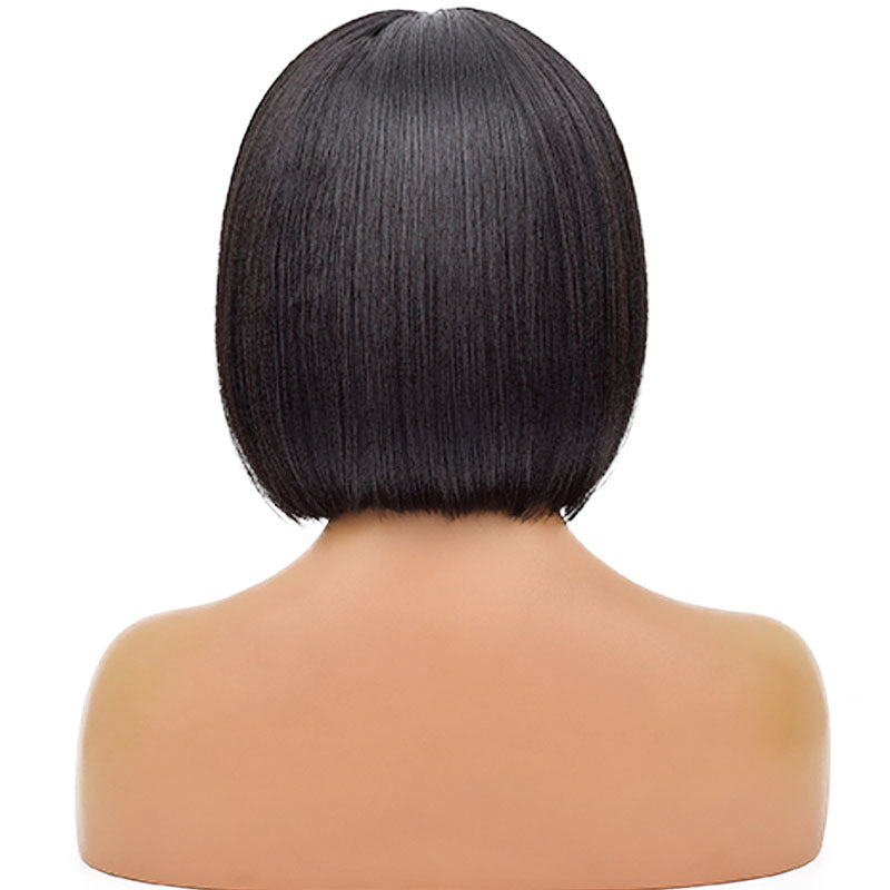 Femboy Short Bob Wig With Bangs Black Back - Femboy Fashion