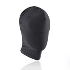 Black face mask on a white background