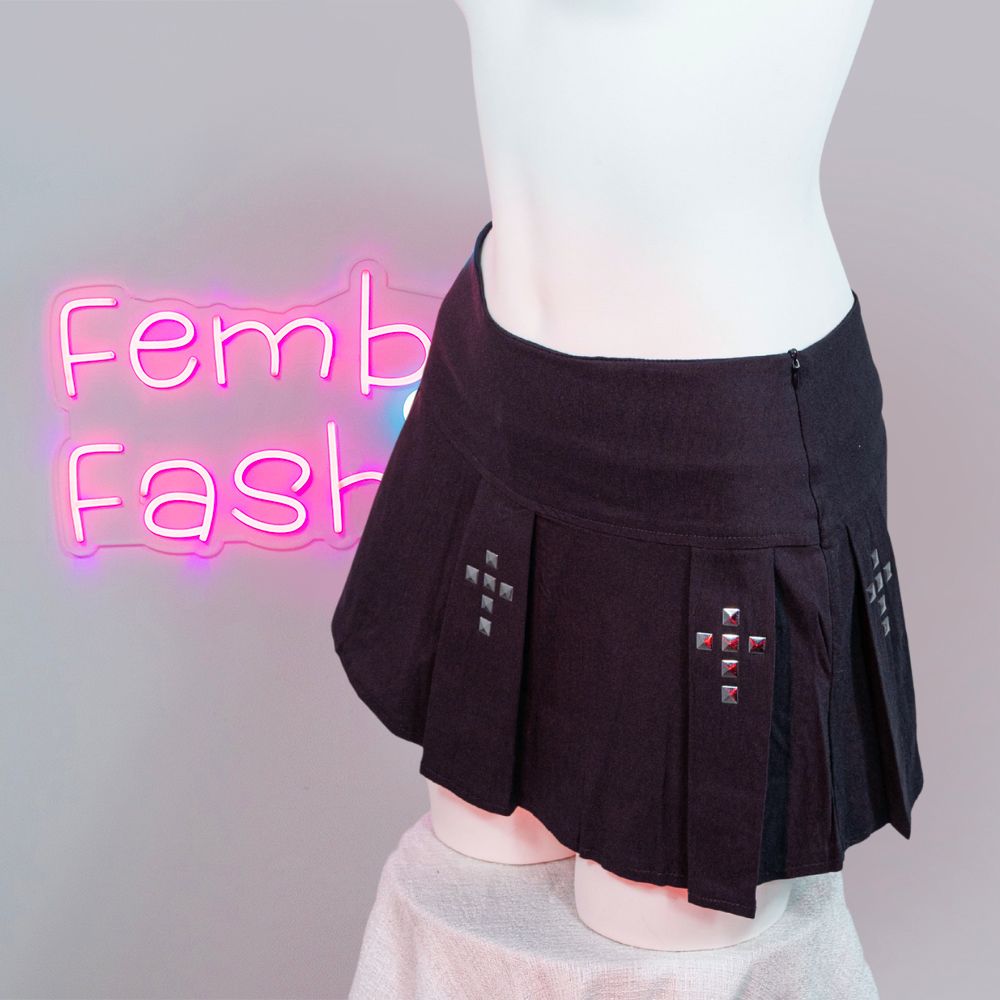 Gothic Cross Mini Skirt