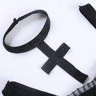 Black gothic cross details
