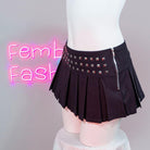 Black gothic mini skirt 