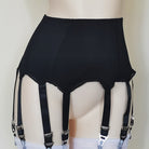 Black High Waisted 8 Strap Garter Belt - Femboy Fashion