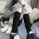 Knitted Leg Warmers With Bowknot - Femboy Fashion