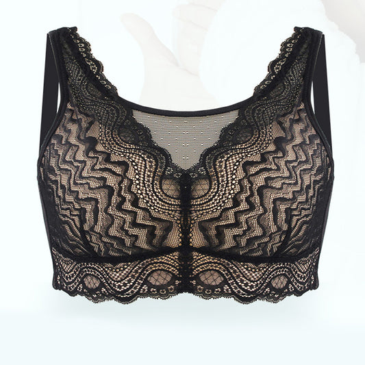 Black Lace Pocket Bra For Breast Forms - Femboy Fashion