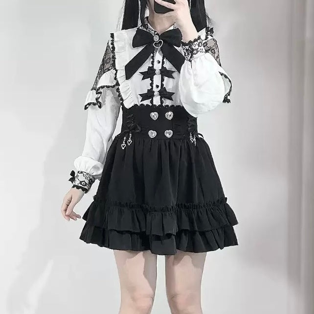 Black leather mini skirt for femboy