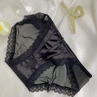 Sexy Black Low Waist Lace Panties - Femboy Fashion