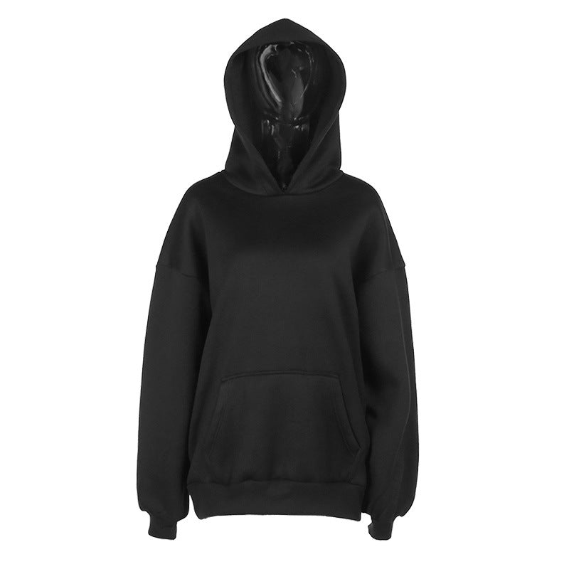 Black Oversize Gothic Hoodie - Femboy Fashion