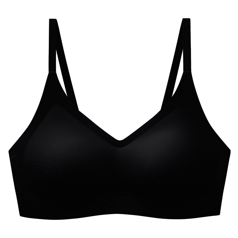 Black Seamless Wireless Bra - Femboy Fashion