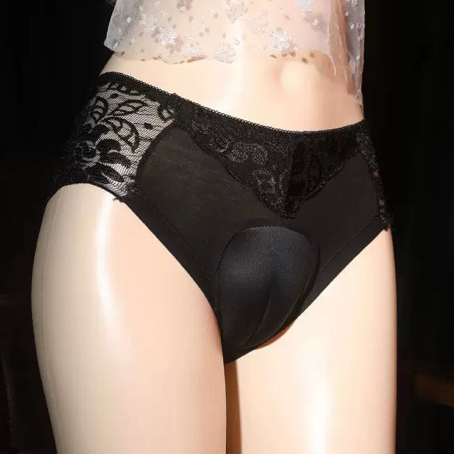 Black Sexy Hiding Gaff Panty - Femboy Fashion