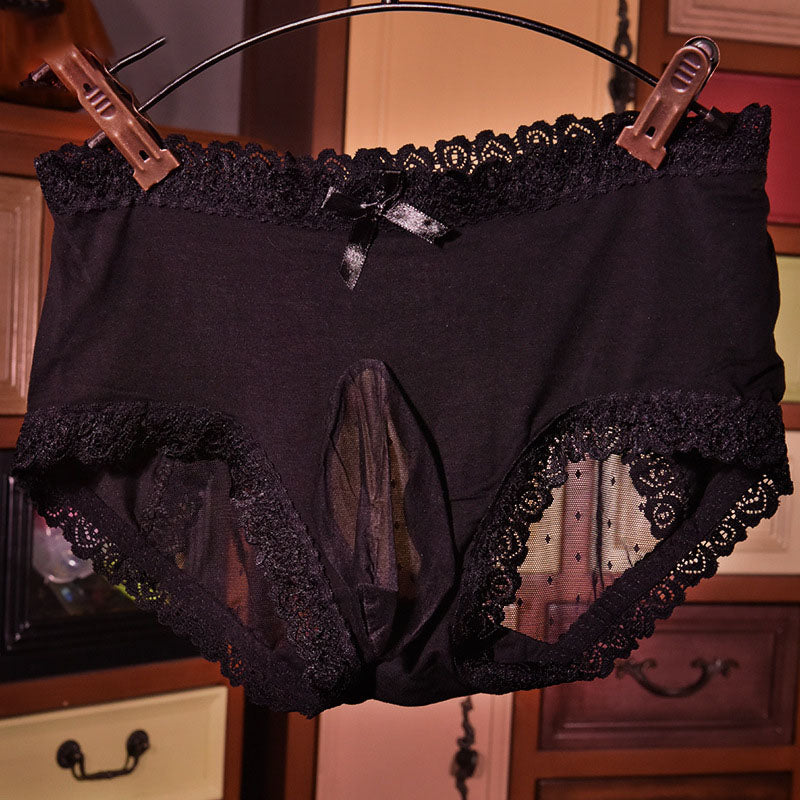 Sissy Sheer Mesh Pouch Panties - Femboy Fashion