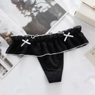 Black sweet maid thong panty