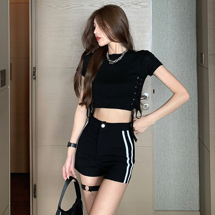 Black Tight Femboy Shorts