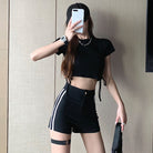 Black Tight Shorts - Femboy Fashion