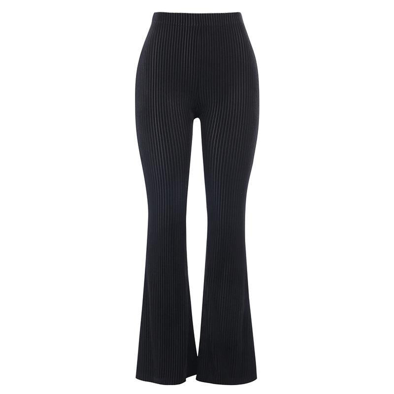 Black Velvet Flare Pants - Femboy Fashion