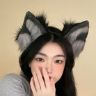 Femboy Wearing a Wolf Ear Headband - Femboy Fashion