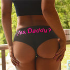 Black Yes Daddy Panties - Femboy Fashion