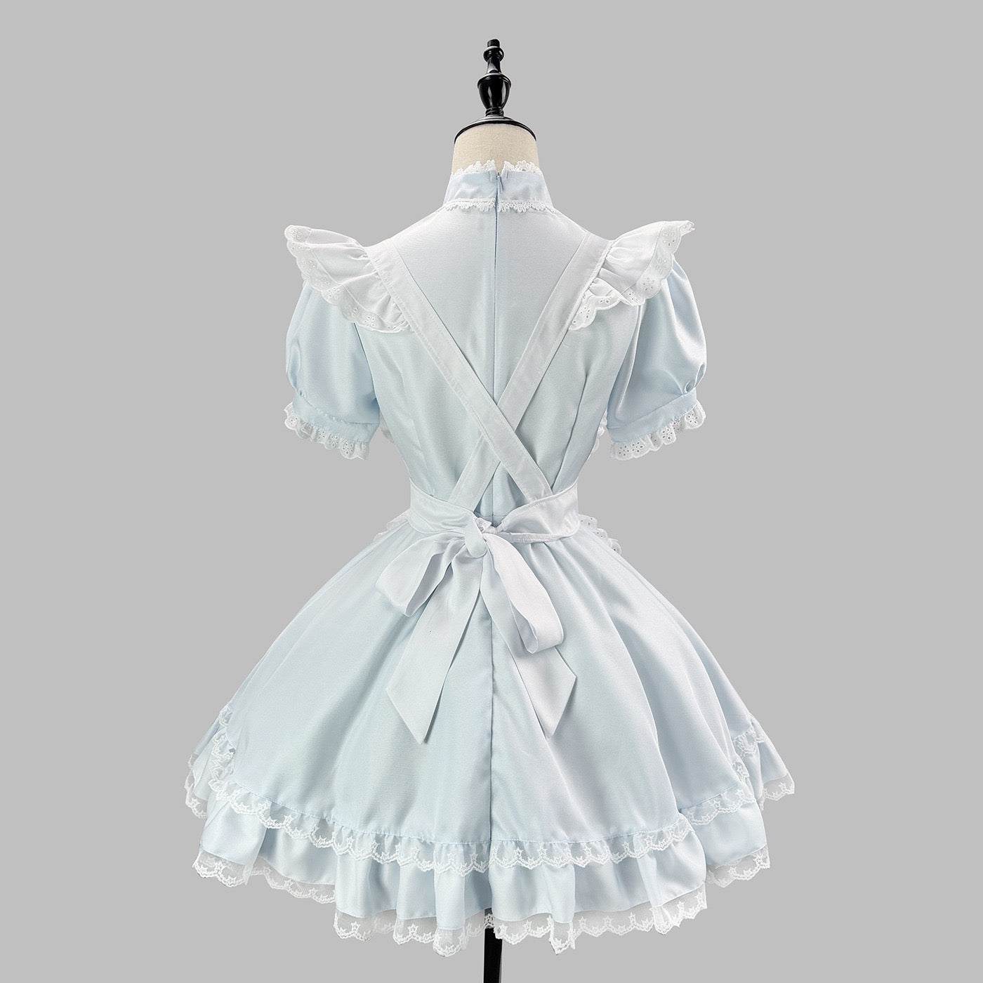 Blue And White Maid Dress - Femboy Fashion