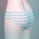 Blue and white striped panty back