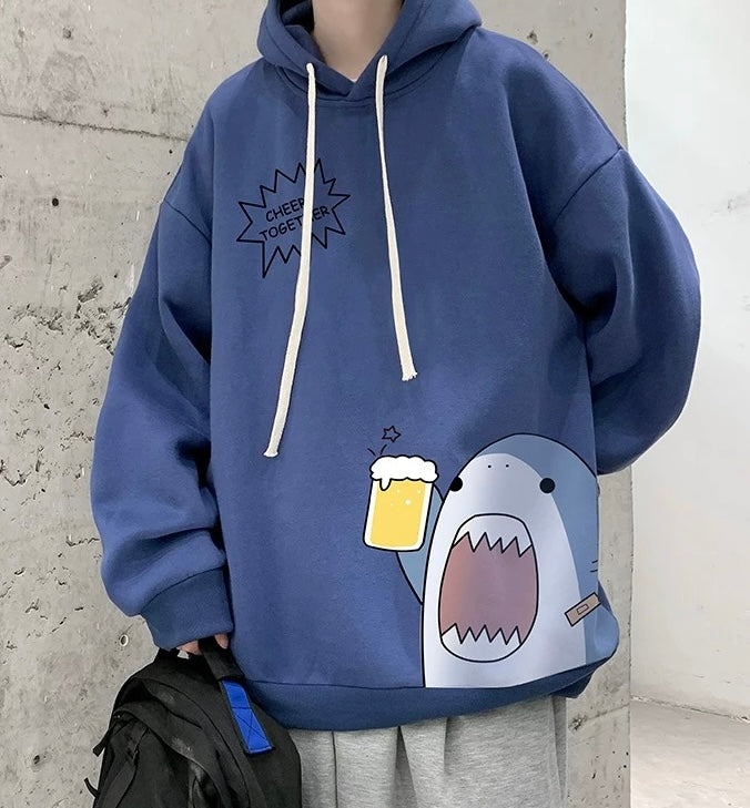 Cute Shark Hoodie - Femboy Fashion