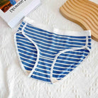 Blue femboy striped panties