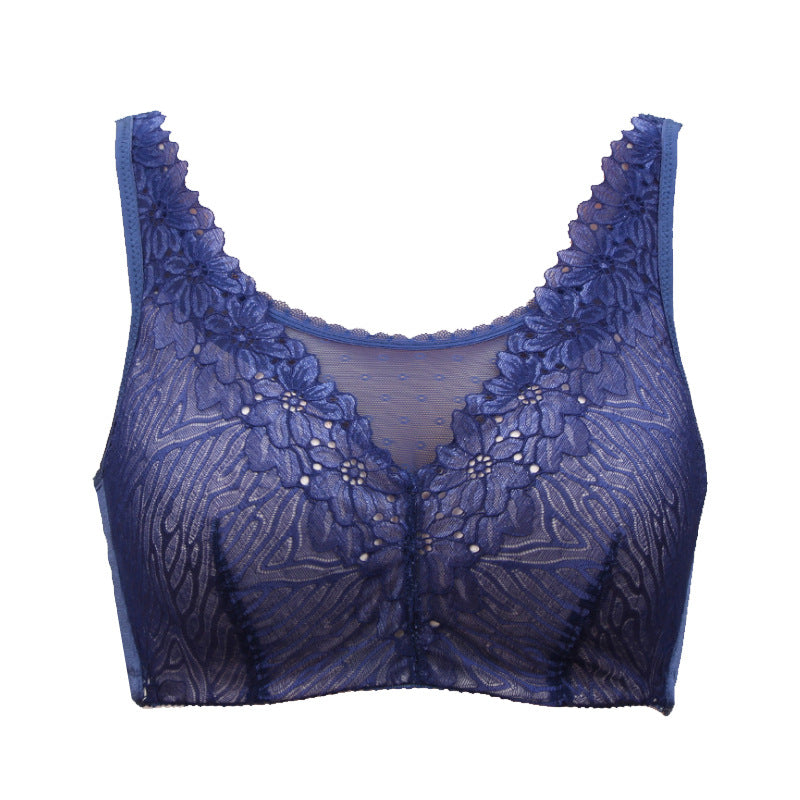 Blue Lace Pocket Bra for Femboy - Femboy Fashion