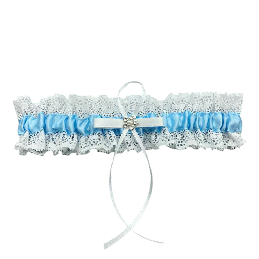 Blue Sweet Lace Thigh Garter - Femboy Fashion