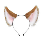 Brown and white fox tail and ears for femboy