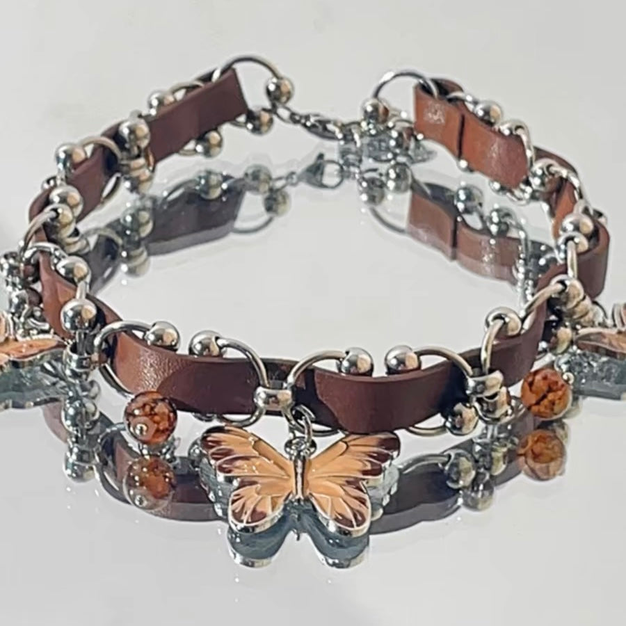 Brown Butterfly Choker - Femboy Fashionin