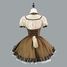Vintage-style dress on a mannequin against a gray background