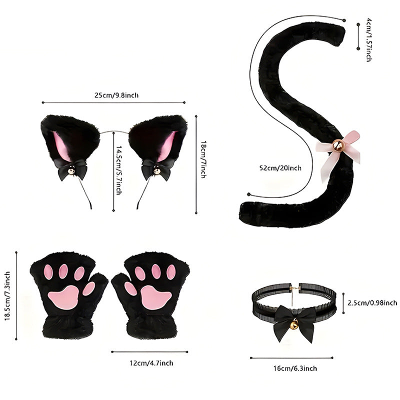 Cat Femboy Cosplay Accessories Set Size