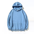 Light blue hoodie on a white background
