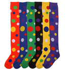 Colorful polka dot thigh high socks