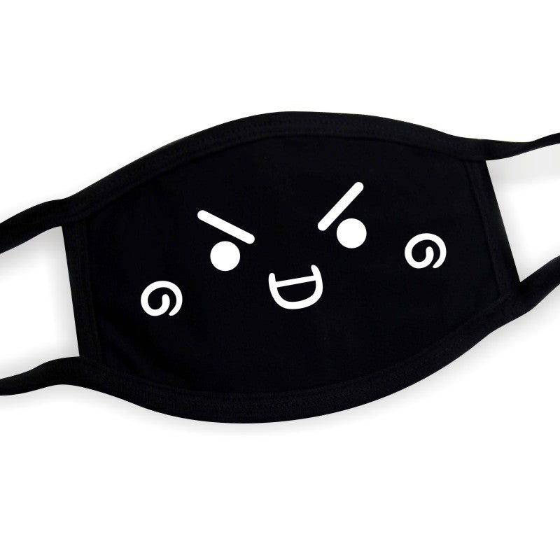 Kawaii Anime Black Face Masks - Femboy Fashion