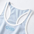 Light Blue Tank Top Details - Femboy Fashion