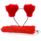 Fox Tail Butt Plug And Ears 2 Piece Set - Femboy Fashion