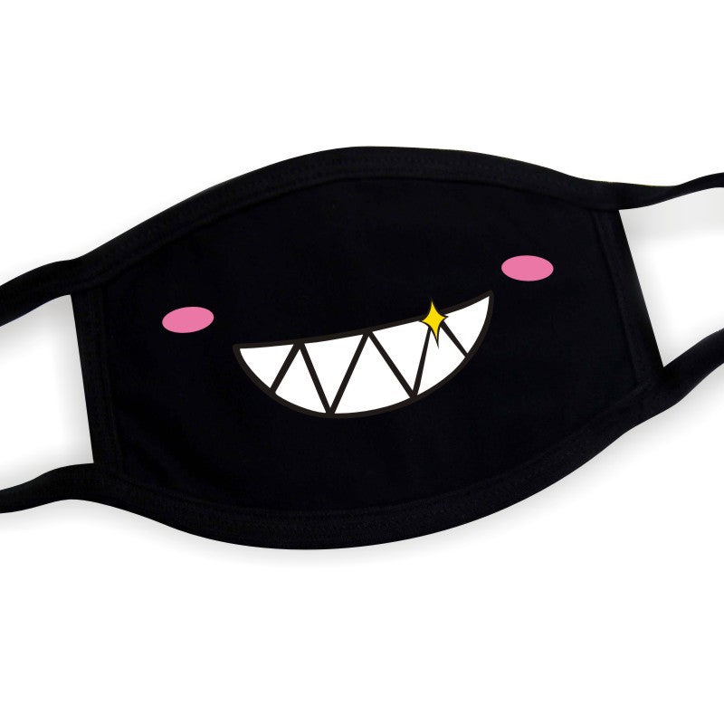 Kawaii Anime Black Face Masks - Femboy Fashion