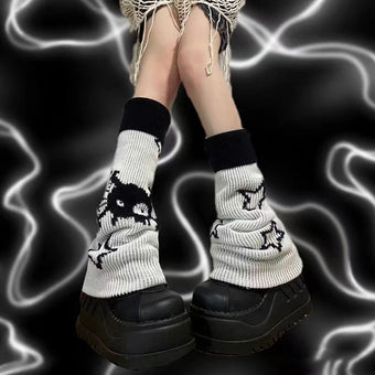 Femboy Skull Leg Warmers