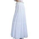 Cotton White Long Skirt - Femboy Fashion