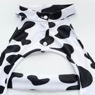 cow print hollow out bodysuit lingerie on a white background