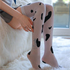 Cow Print Stockings - Femboy Fashion