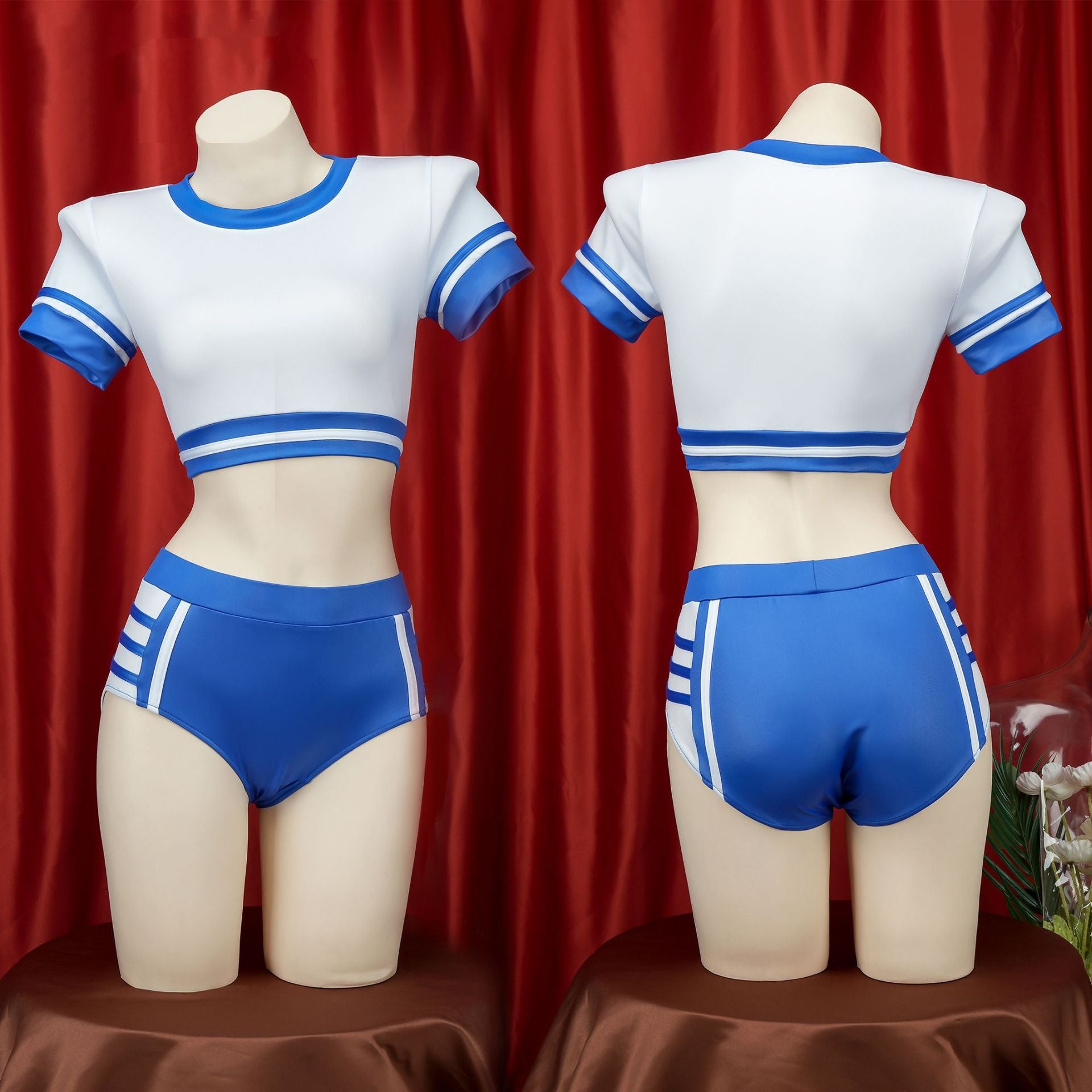 Crop Gymnast Lingerie Set - Femboy Fashion