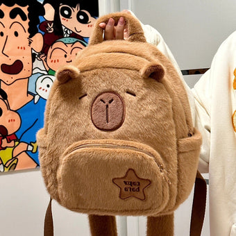 Cute Brown Femboy Backpack