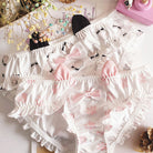 Cute Cat Paw Print Panties With Ears - Femboy Fashion