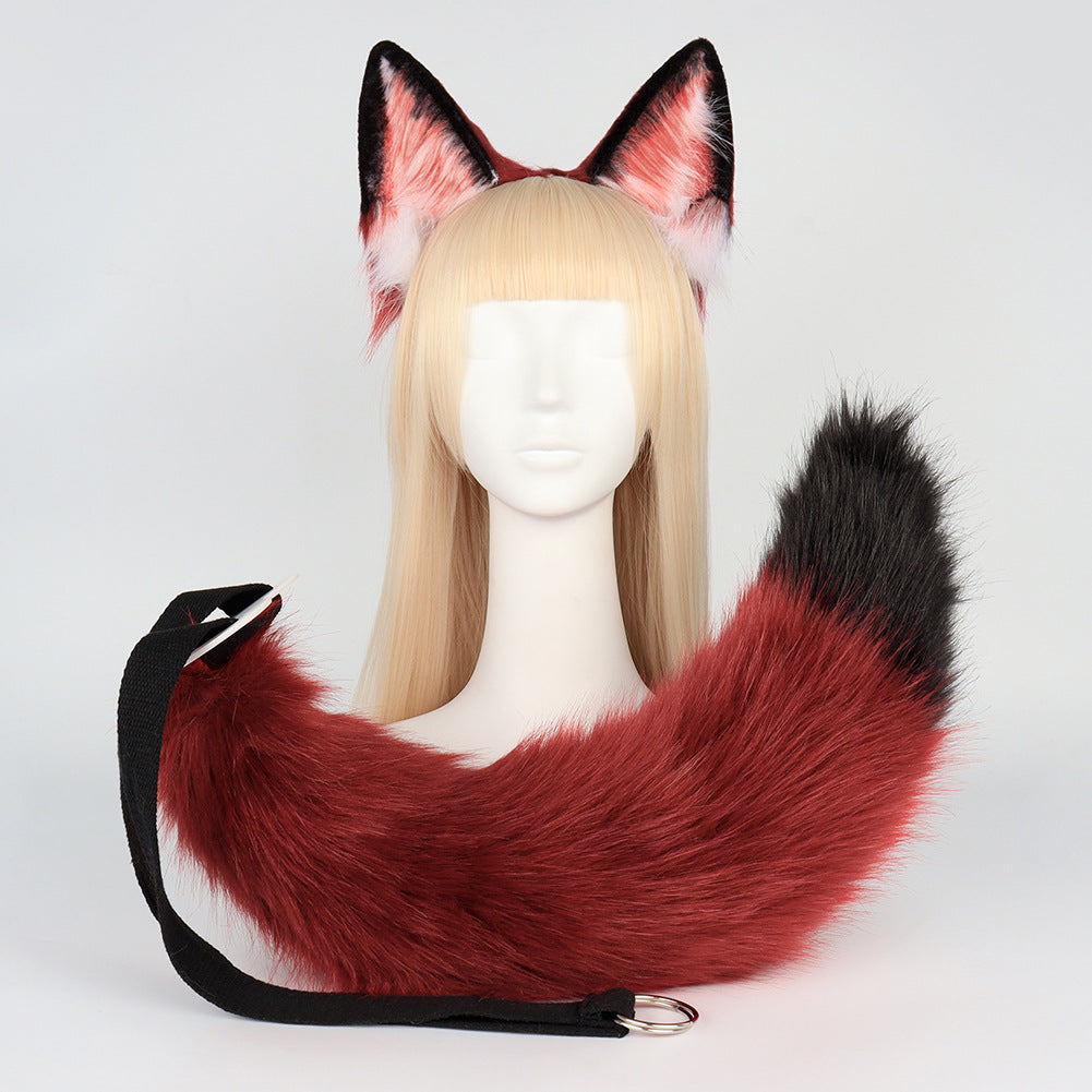 Cosplay Fox Ears And Tail Set - Femboy Fashion