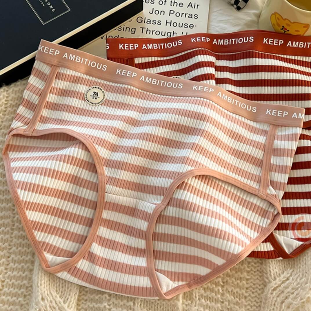 Cute femboy striped panties femboy fashion