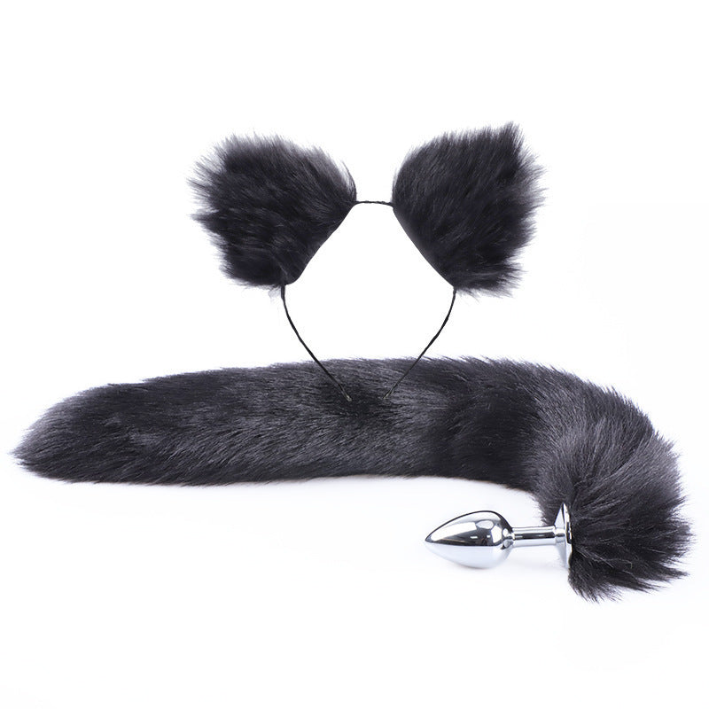 Fox Tail Butt Plug And Ears 2 Piece Set - Femboy Fashion