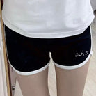 Femboy in cute memes print black shorts